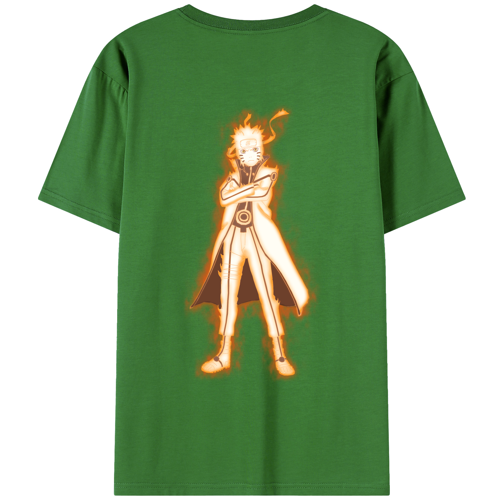 （画像用） NARUTO -ナルト- うずまき ナルト Uzumaki Naruto レディース半袖Tシャツ(バックプリント)